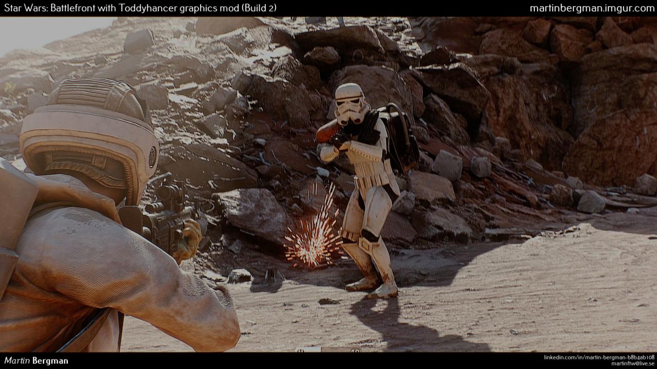 [18/01/2016] Die Toddyhancer-Mod soll Star Wars: Battlefront nahezu fotorealistische Grafik bescheren.