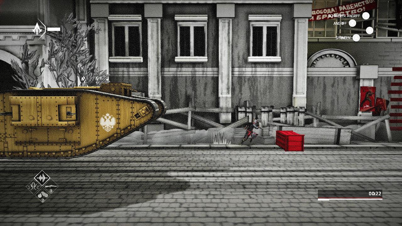 [10/02/2016] Wir präsentieren: Den nervigsten Abschnitt des Spiels und das will schon was heißen. Ob wir dem Panzer entkommen, entscheiden nicht wir, sondern das Glück.