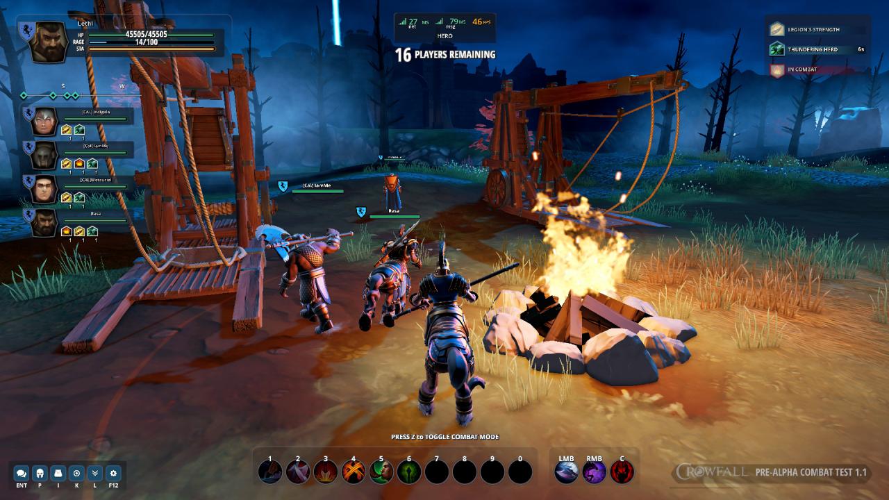 [09/02/2016] Alpha-Eindruck von Crowfall: Der Legionär kümmert sich um das Wohl der Gruppe und unterstützt, wo er nur kann.