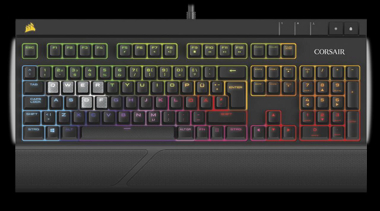 [12/02/2016] Wer nicht die Muße hat, sich ein eigenes Beleuchtungsprofil zu basteln, kann auf eine breite Auswahl an Licht- und Effektshows aus der Corsair-Community zurückgreifen.