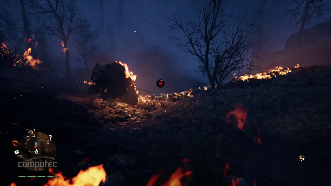 [22/02/2016] Feuer spielt in Far Cry Primal wieder eine wichtigere Rolle, nachdem seine Bedeutung mit Teil drei und vier sukzessive abgenommen hatte.