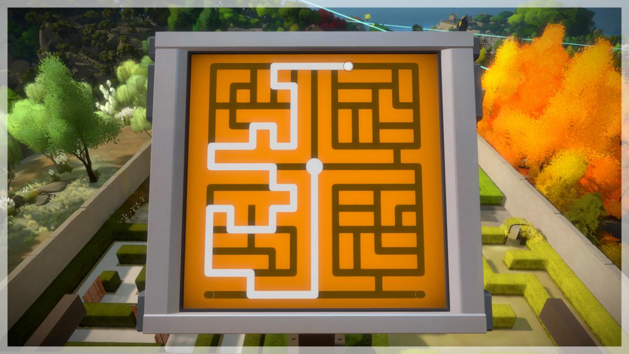 [03/02/2016] Über 600 Rätsel gibt es in The Witness, sie alle bauen auf dem Snake-Prinzip (Finde den Weg durchs Labyrinth) auf.