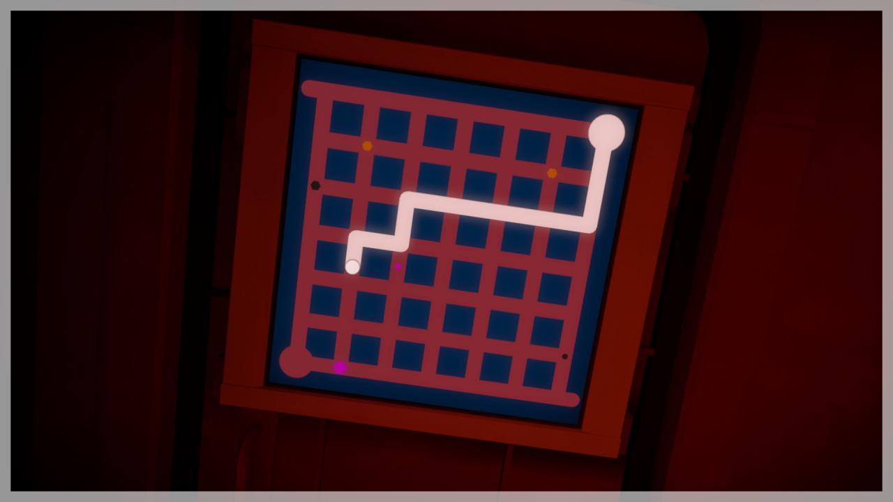 [03/02/2016] Fies: Die zweite, gespiegelte Linie ist unsichtbar. The Witness steckt voll solcher mieser Tricks.