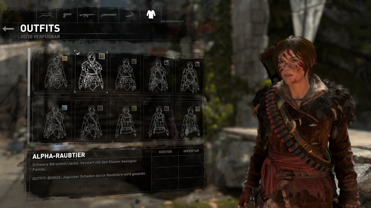 [17/02/2016] Rise of the Tomb Raider: Alle Outfits - Fundorte, Boni, Bilder.