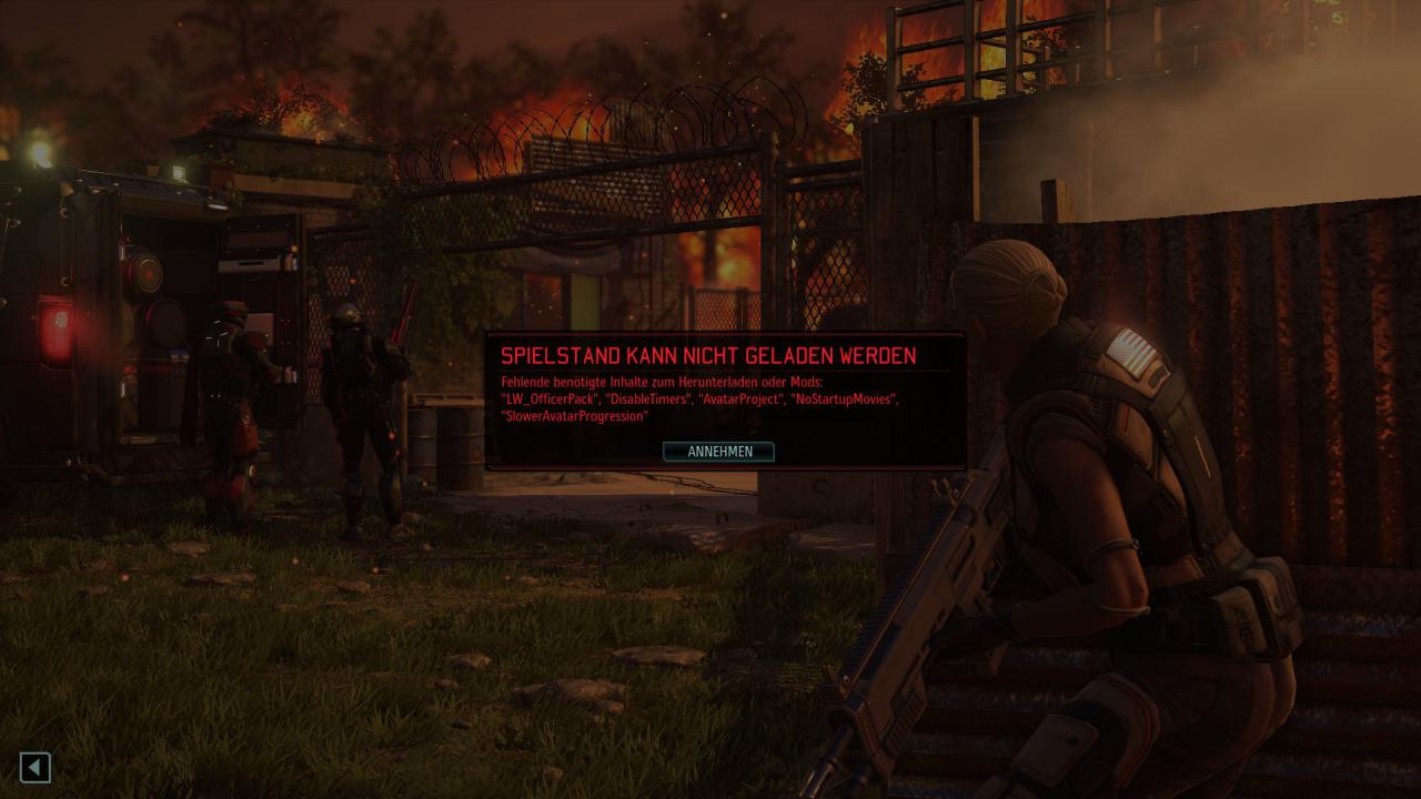 [16/02/2016] Ein Spielstand mit Mods kann ohne diese Mods nicht mehr geladen werden.