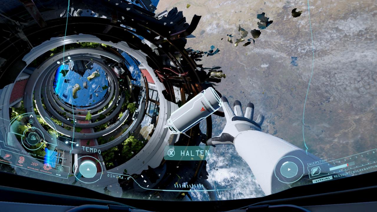 Schon ohne Oculus Rift sieht Adrift sehr gut aus. Doch erst mit der VR-Brille kommt das Mittendrin-Gefühl richtig zur Geltung.