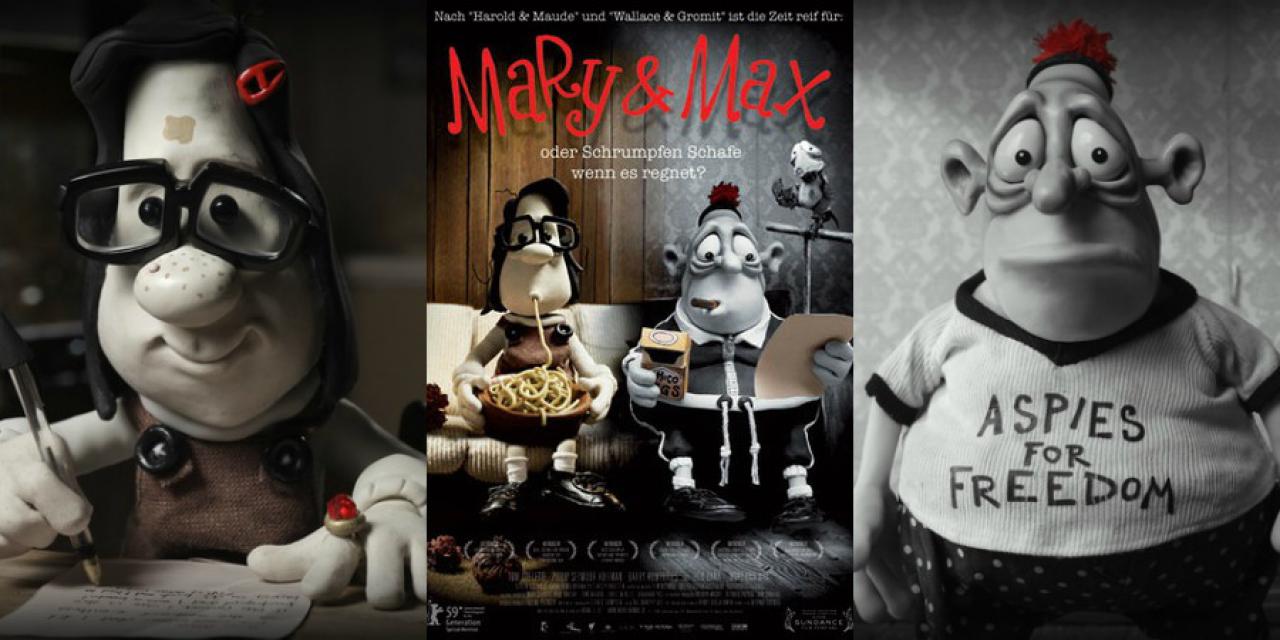 Die liebenswerten Titelhelden Mary und Max machen sich ein ganz besonderes Geschenk: Freundschaft. 