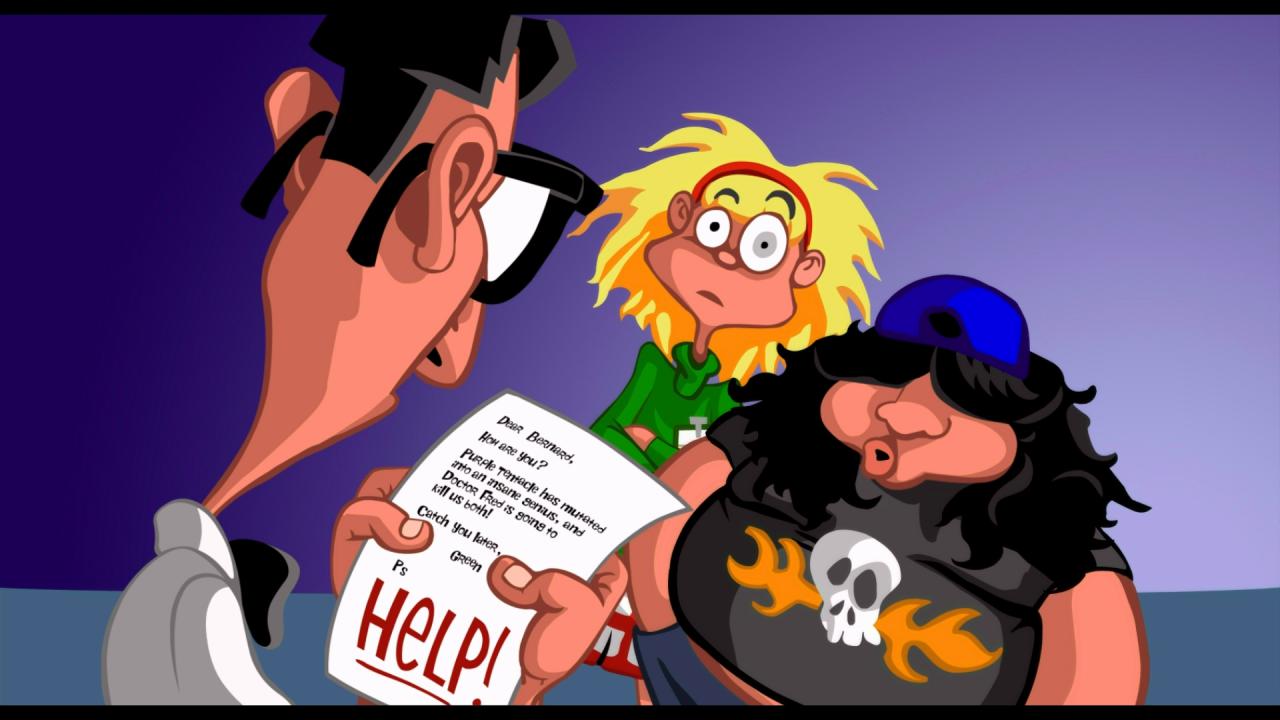 Nach 23 Jahren kehrt Day of the Tentacle mit aufpolierter HD-Optik auf die Bildschirme zurück.