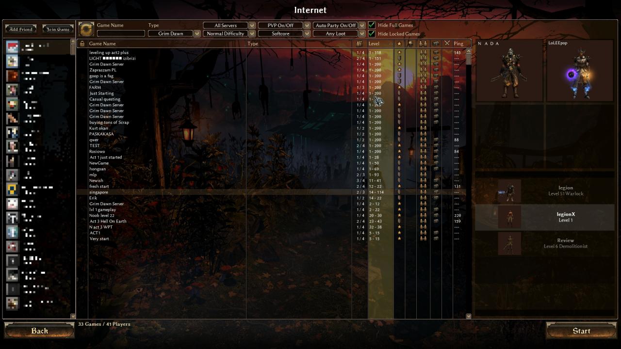 [02/03/2016] In der altmodischen Multiplayer-Lobby erstellen wir Mehrspieler-Partien oder suchen uns Mitspieler.