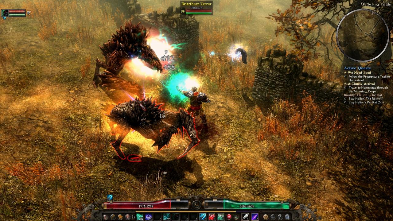 [02/03/2016] Optisch kann sich Grim Dawn sehen lassen. Besonders die scharfen Texturen und die hübsche Vegetation gefallen.