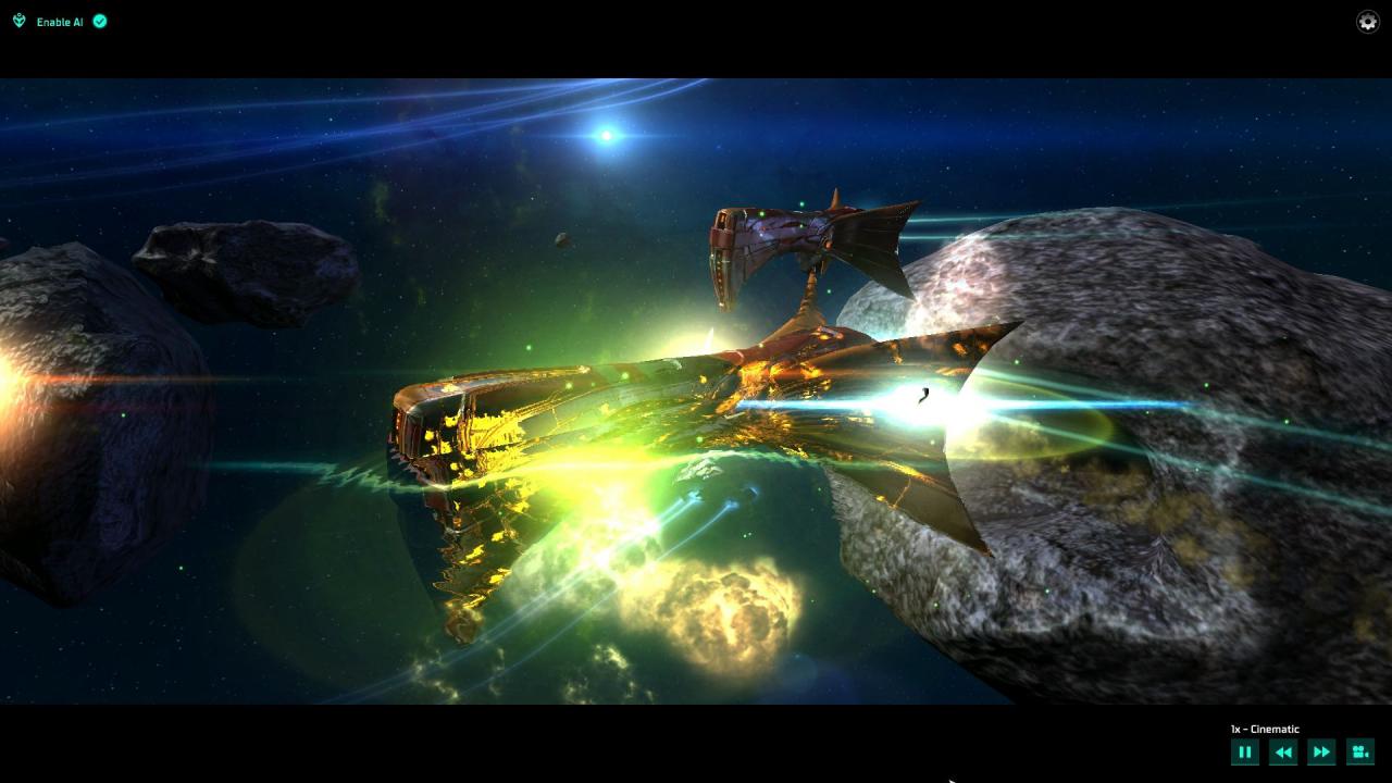 [02/03/2016] Die taktischen Raumschlachten kommen in schickem 3D daher. Alternativ simuliert das Spiel die Gefechte und präsentiert euch fix das Ergebnis.