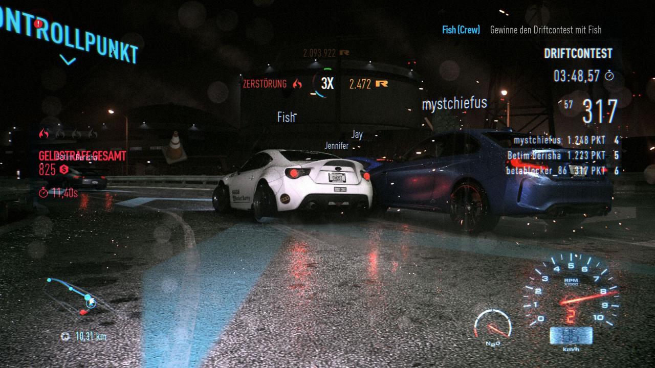 [09/03/2016] Die Stoßstangen- oder Motorhauben-Perspektive ermöglicht das intensivste Rennerlebnis - Need for Speed hat keine Cockpit-Kamera (PC).