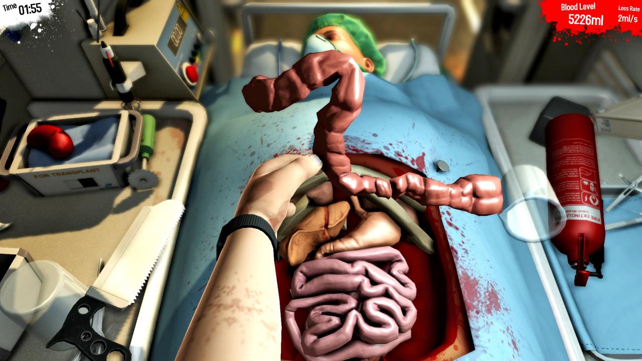 [04/03/2016] In Surgeon Simulator arbeitet ihr als Chirurg und führt Operationen durch. Dabei müsst ihr eure Hände ganz gezielt bewegen, sonst ... ups... Oh! Wir müssen weg...!
