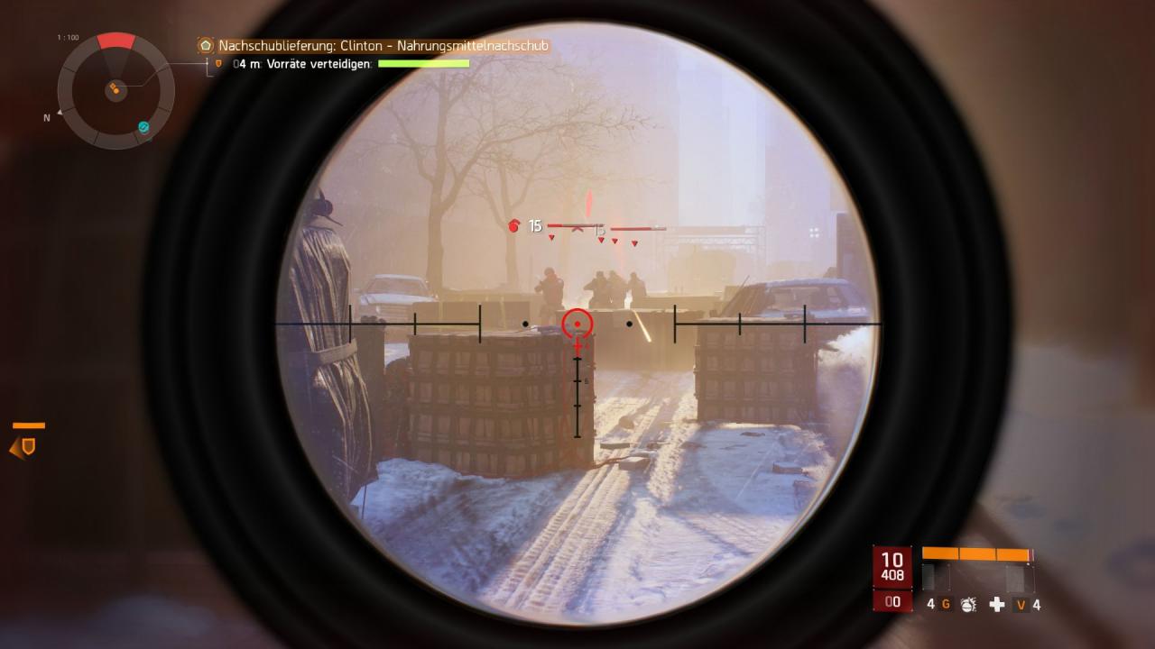 In der PC-Fassung von The Division ist es dank Maus viel leichter, Gegner aus der Entfernung auszuschalten.