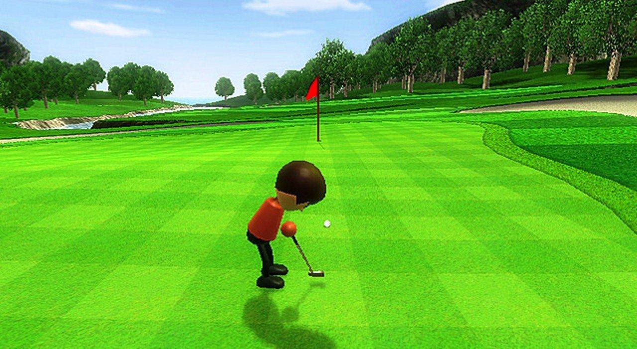 Ein Mii beim Golfen.