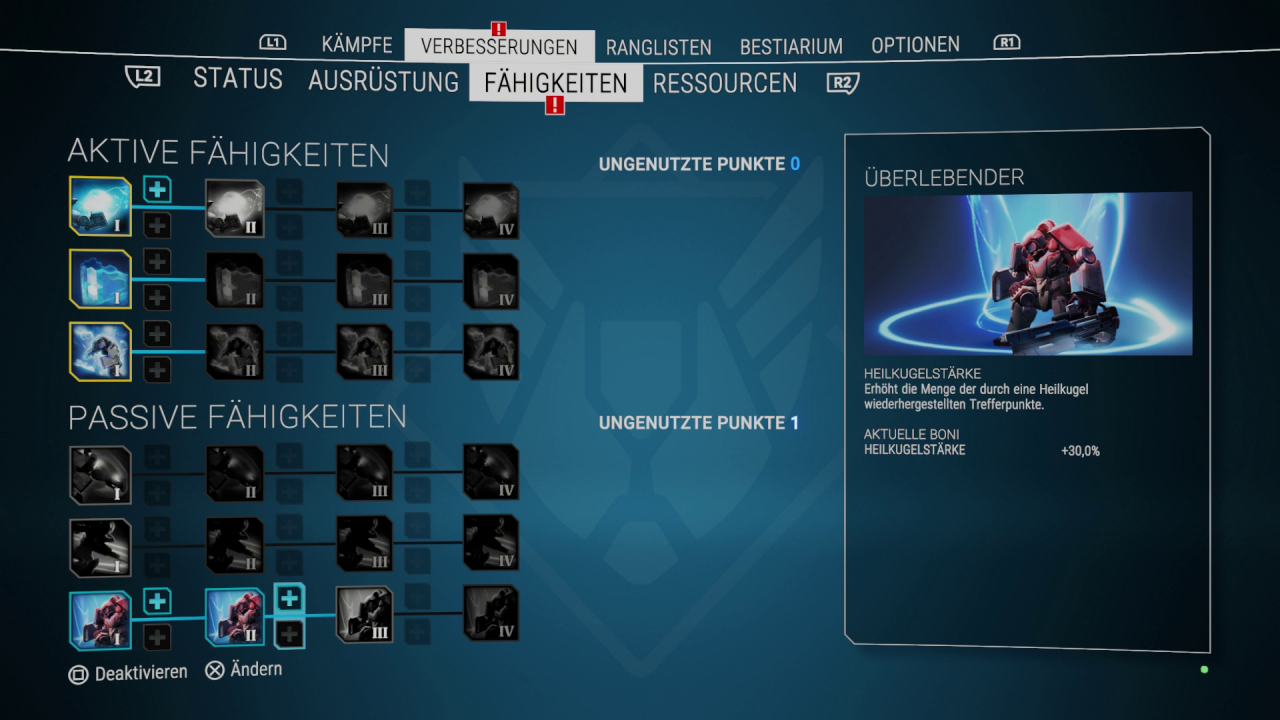 [27/04/2016] Durch verdiente XP hingegen levelt ihr euren Helden auf.