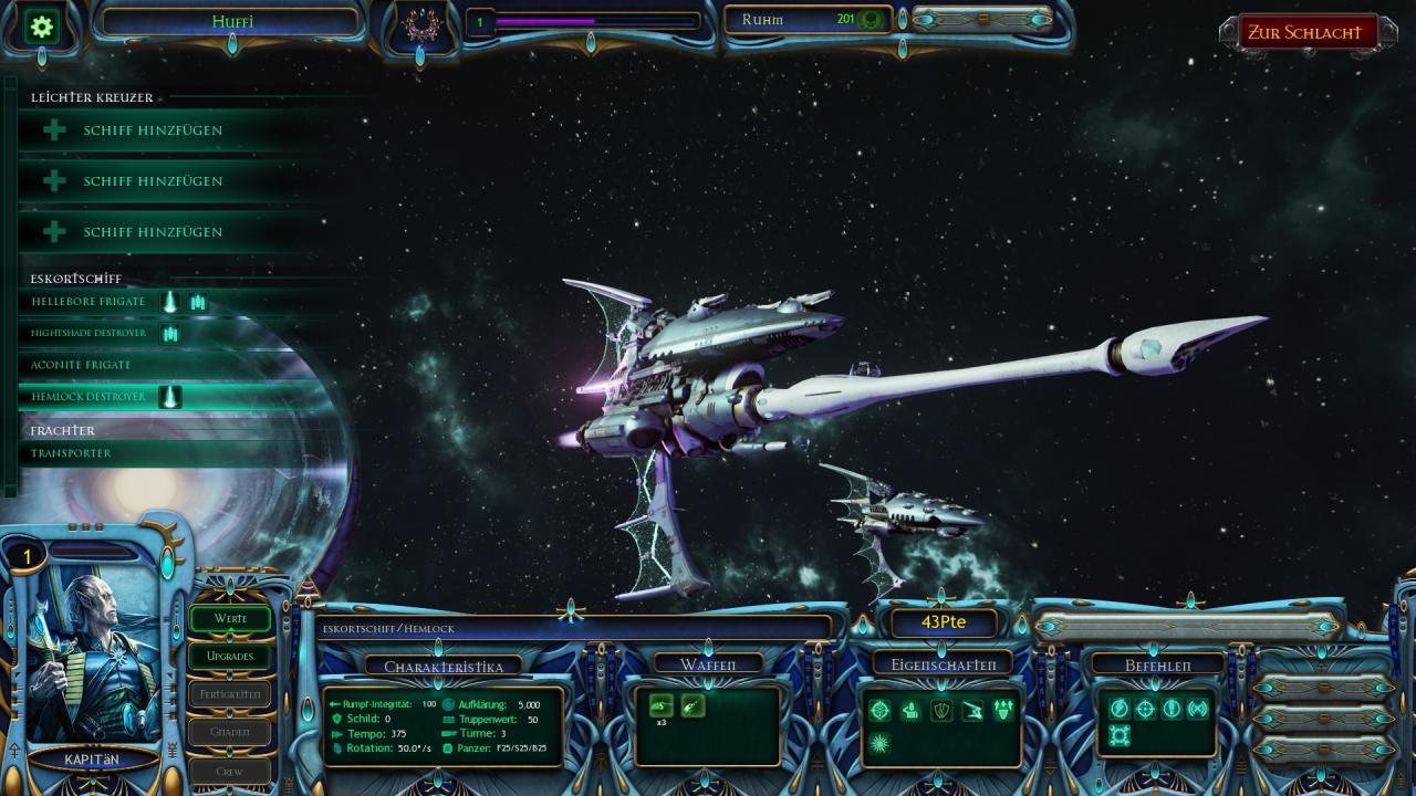 [26/04/2016] Battlefleet Gothic: Armada - Jede Fraktion hat ihr eigenes Werft-Design, hier die Eldar-Fraktion.