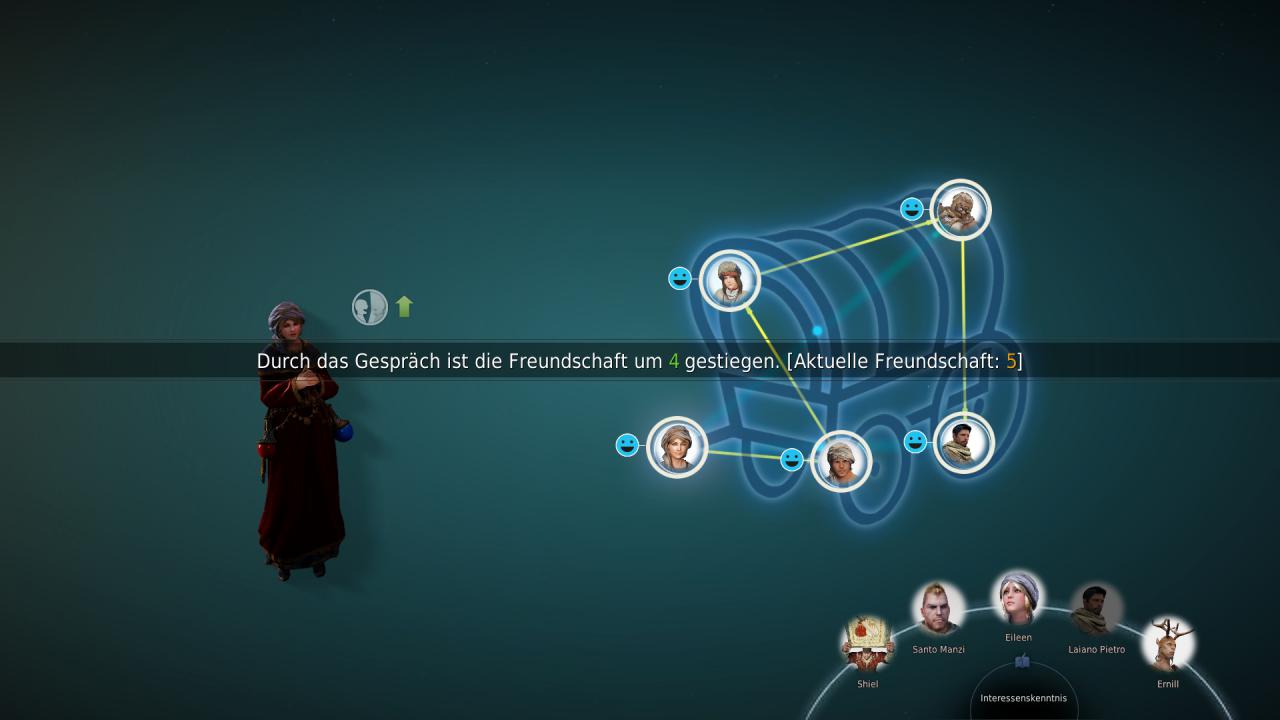 [15/04/2016] Über ein Minispiel können wir unsere Beziehung zu NPCs verbessern und so Zugang zu Quests und Waren freischalten.