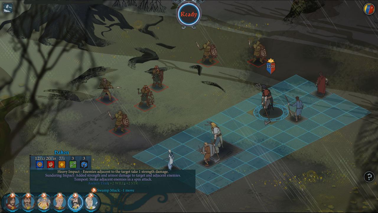 The Banner Saga 2 im Test: Truppenaufstellung vor dem Kampf