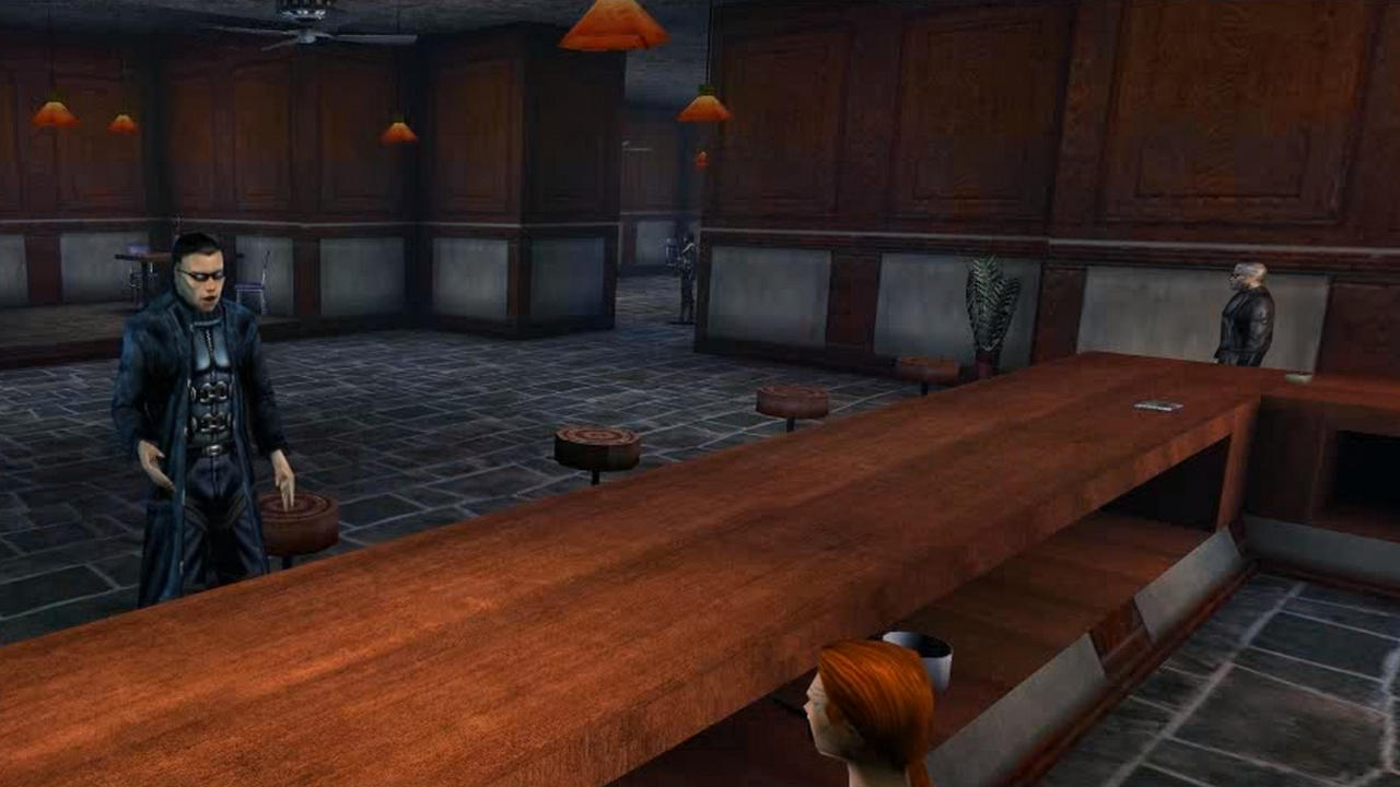 [30/04/2016] Die Underworld Tavern in Deus Ex trägt ihren Namen zurecht. Hier trefft ihr auf die New Yorker Unterwelt einer dystopischen Zukunfsversion. Hier findet ihr Waffen, Drogen Alkohol und natürlich zwielichtige Persönlichkeiten, die an der Bar und in den dunklen Ecken hocken. Diese Kneipe gehört definitiv zu solchen, in denen niemand freiwillig seinen Feierabend verbringt, um zu sozialisieren oder gemütlich ein Bier zu trinken.