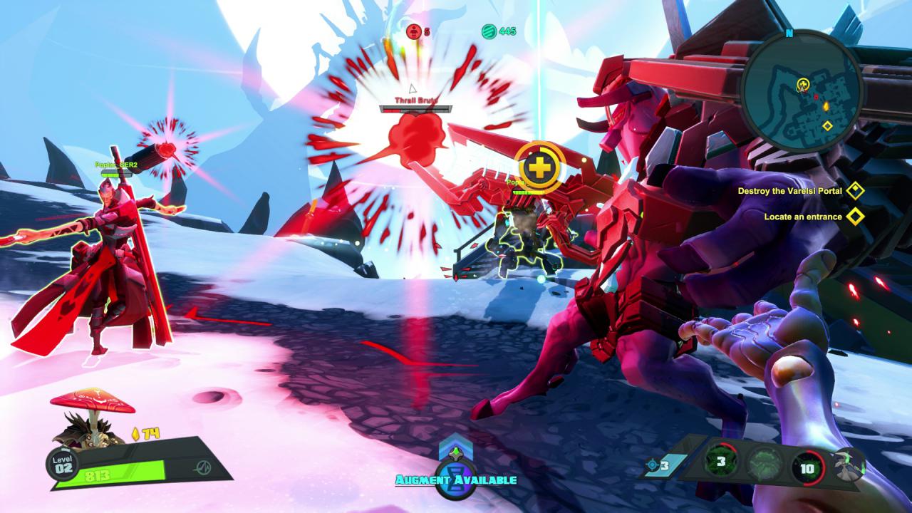 [03/05/2016] Battleborn: Der Nahkämpfer Rath profitiert davon, wenn Heiler Miko in seiner Nähe ist