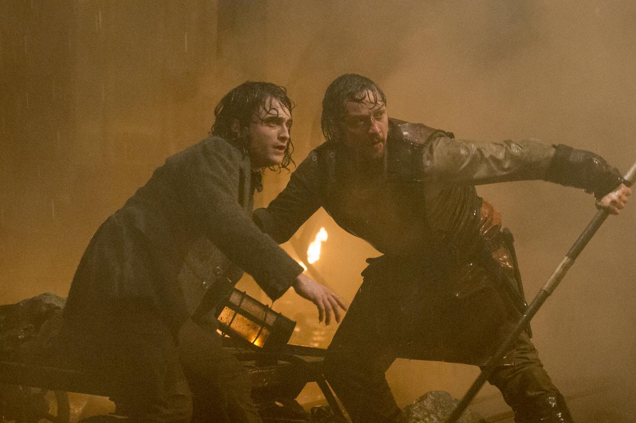 Daniel Radcliffe und James McAvoy in 