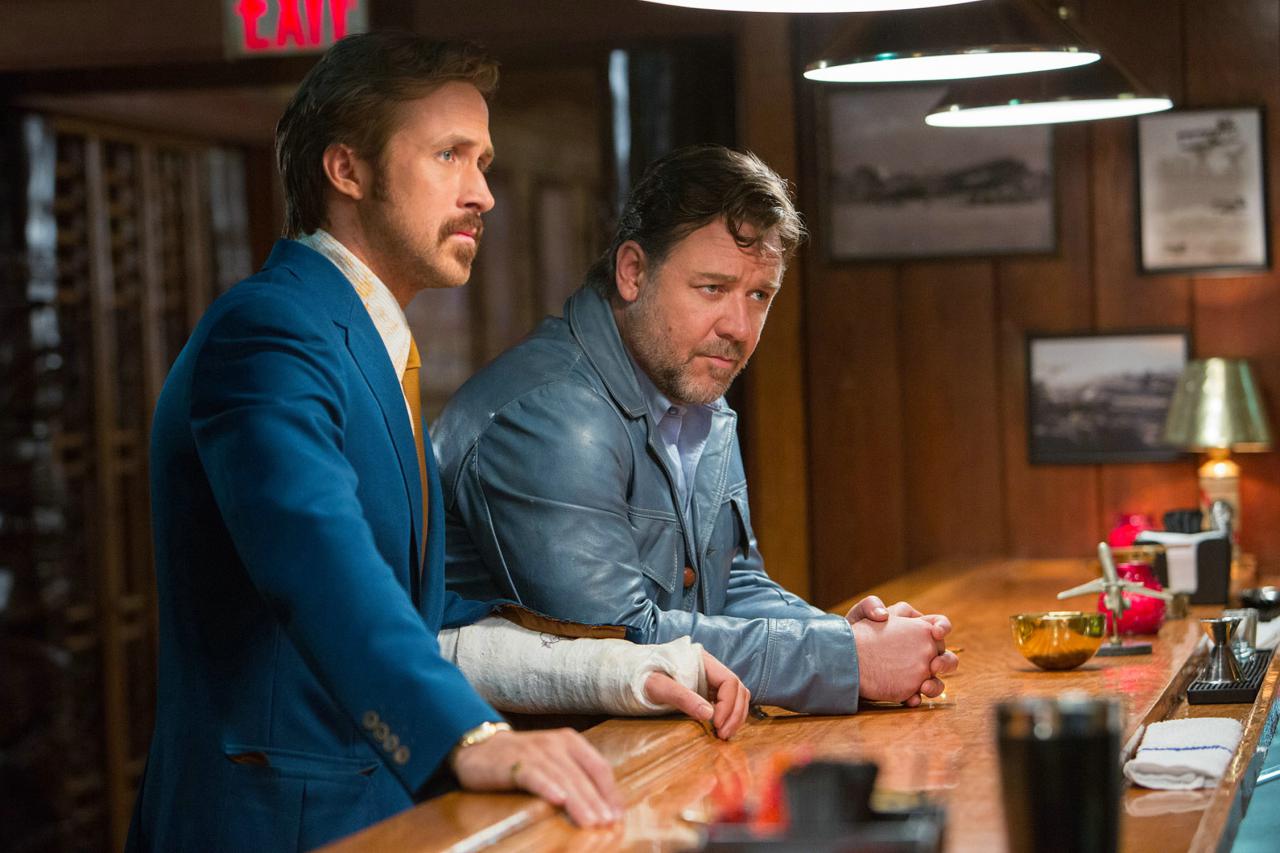 Ryan Gosling und Russell Crowe in 