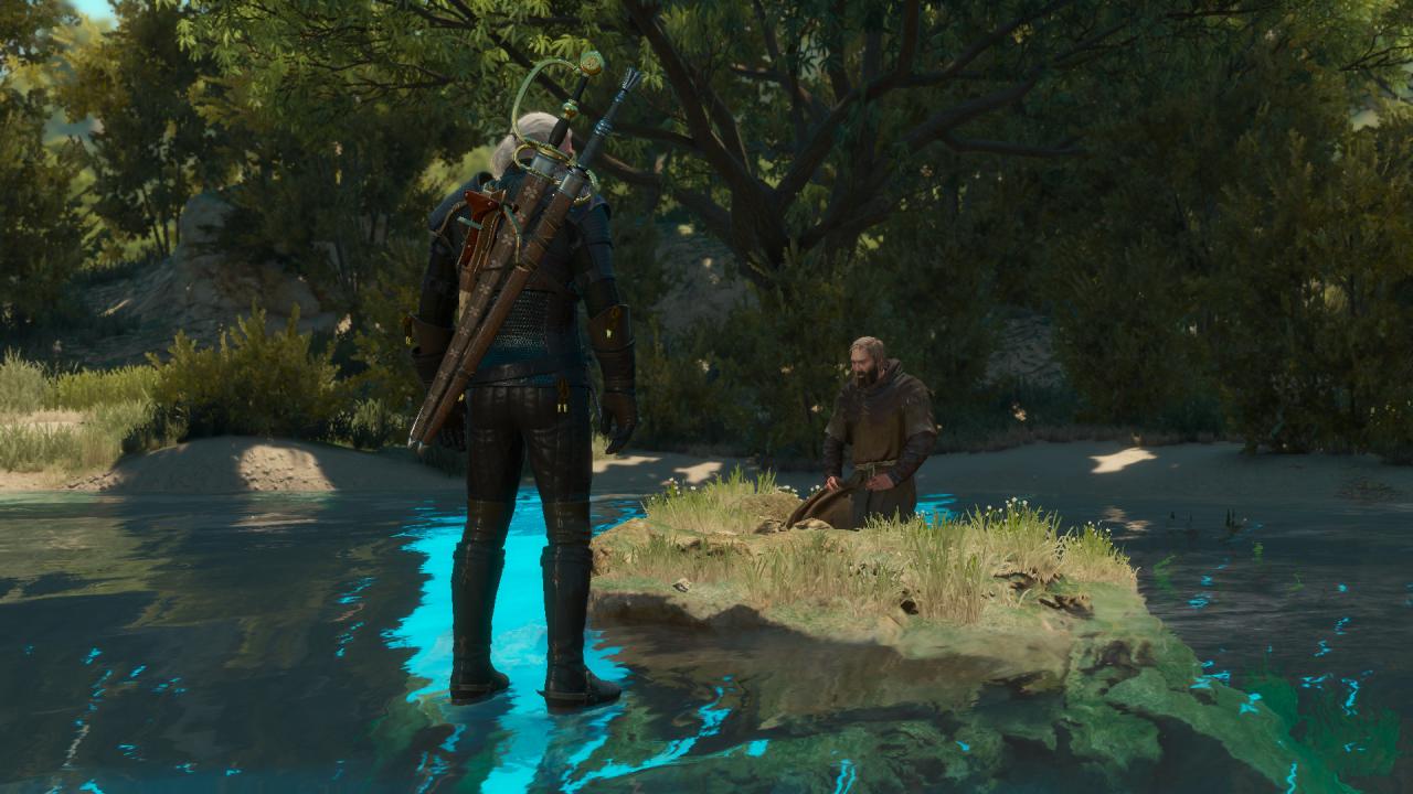 Kein Bug: Geralt geht hier tatsächlich übers Wasser.