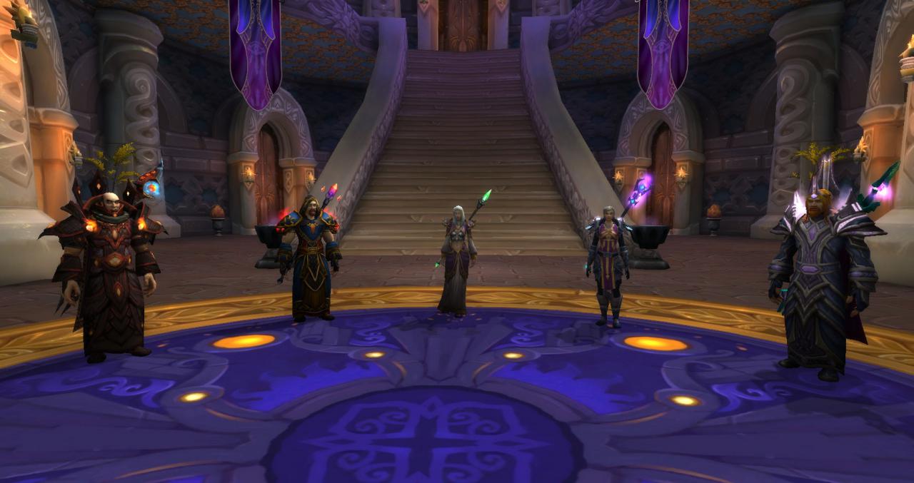 World of Warcraft Legion: Jaina Prachtmeer herrscht derzeit über Dalaran und führt den hohen Rat der Sechs an. Sie residieren in der Violetten Zitadelle.