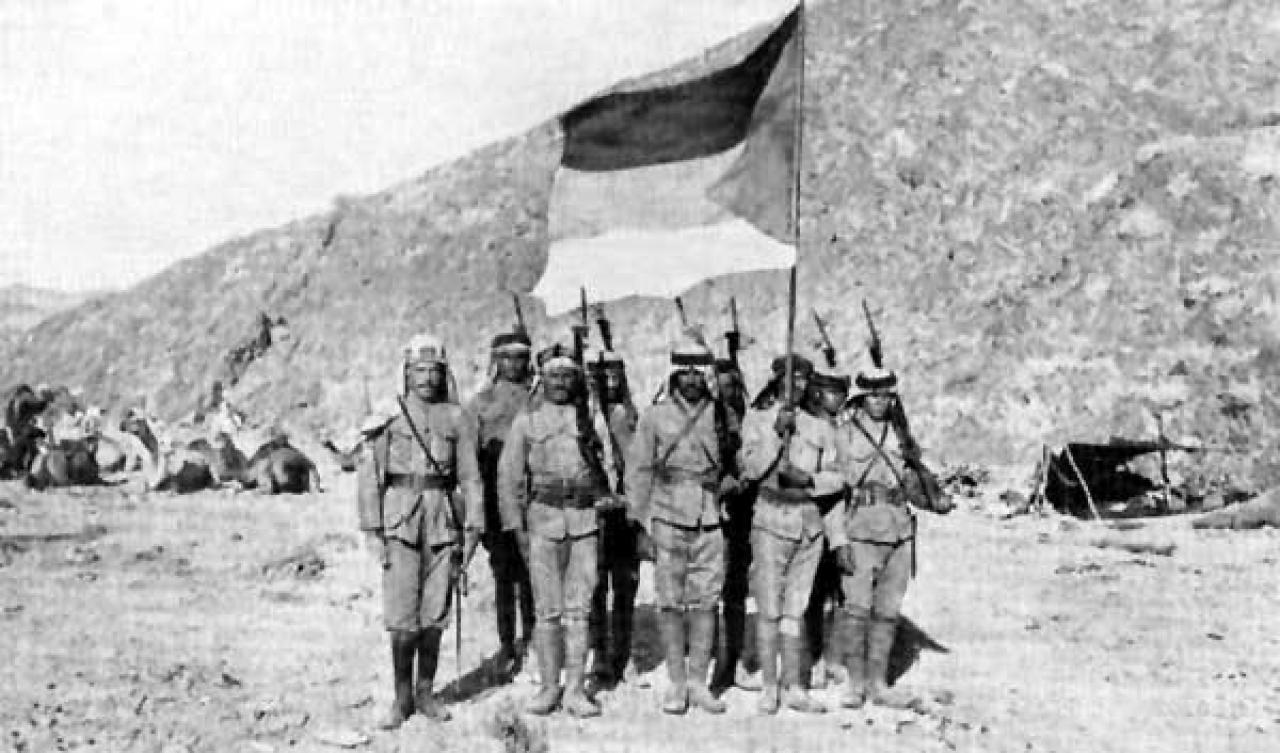[23/06/2016] Soldaten der arabischen Armee während der Arabischen Revolte.