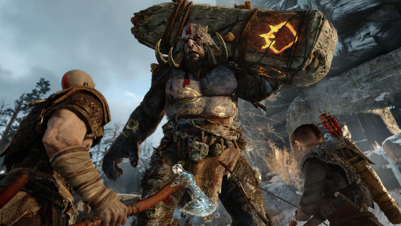 [14/06/2016] Riesige Gegner wie dieser Troll sind auch im neuen God of War Usus.