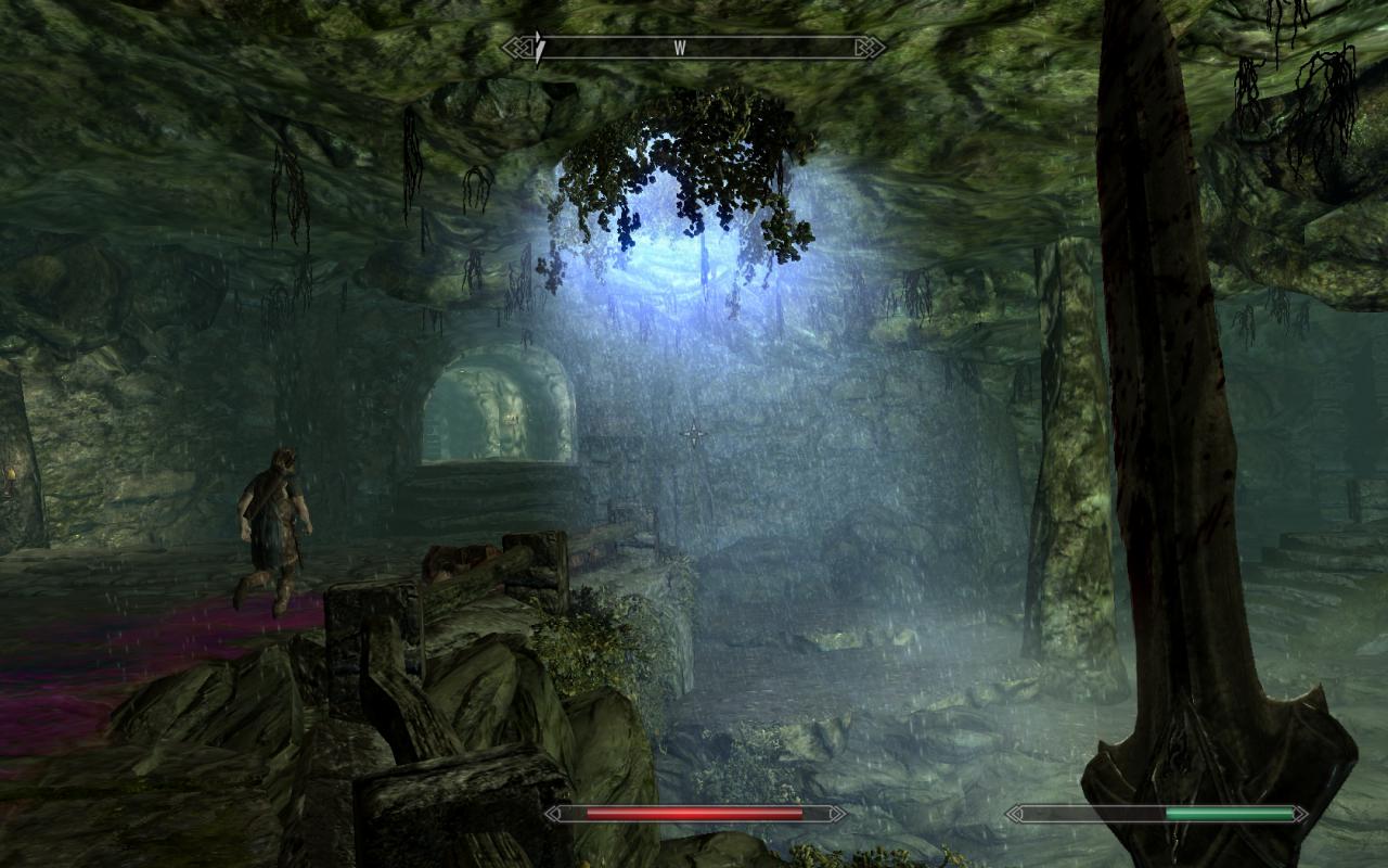 Skyrim: The Journey - Höhlenszene in Vanilla-Optik