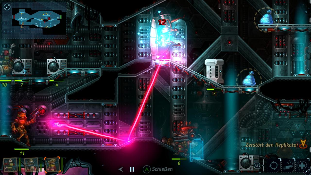 Erst im dritten Kapitel erhalten wir mächtige Laser- und Plasmawaffen. Unsere Gegner leider auch.