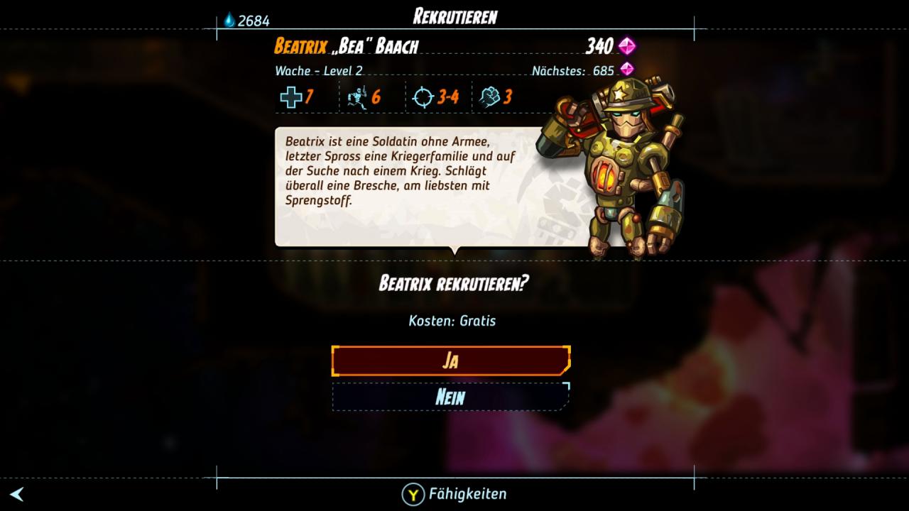 Neue Crewmitglieder heuern wir im Verlauf der Story an, manche davon sind aber völlig optional.