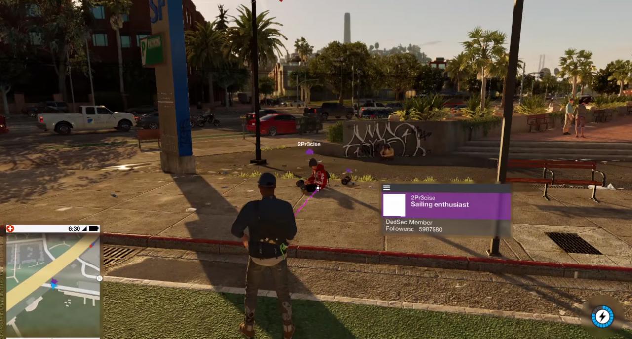 [09/06/2016] Koop-Gameplay: Solange man in Watch Dogs 2 mit dem Internet verbunden ist, kann man selbst während der Kampagne auf andere Spieler treffen.