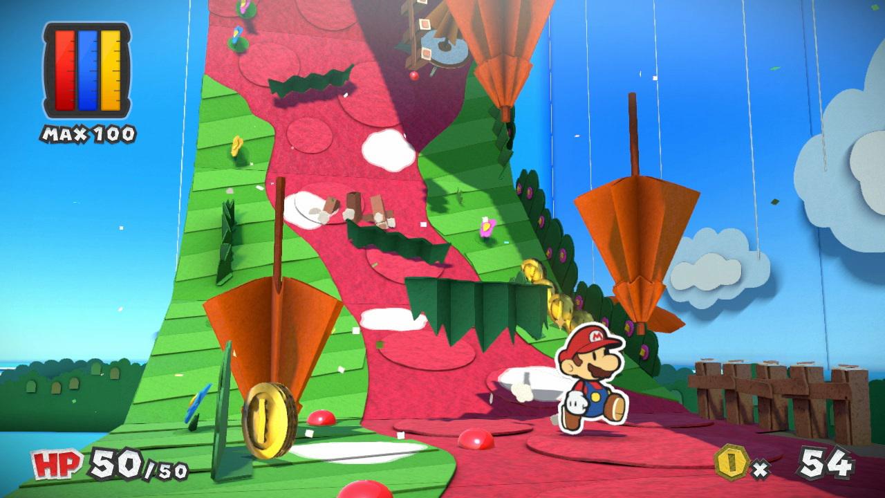 [04/07/2016] Die Welt steht kopf bei Mario. Einige Shyguys haben nichts Besseres zu tun, als die papierige Welt ein wenig aufzurollen und so für Chaos zu sorgen.