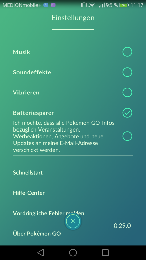 [12/07/2016] In den Einstellungen spart ihr mit der Batteriesparer-Funktion ebenfalls Akku.