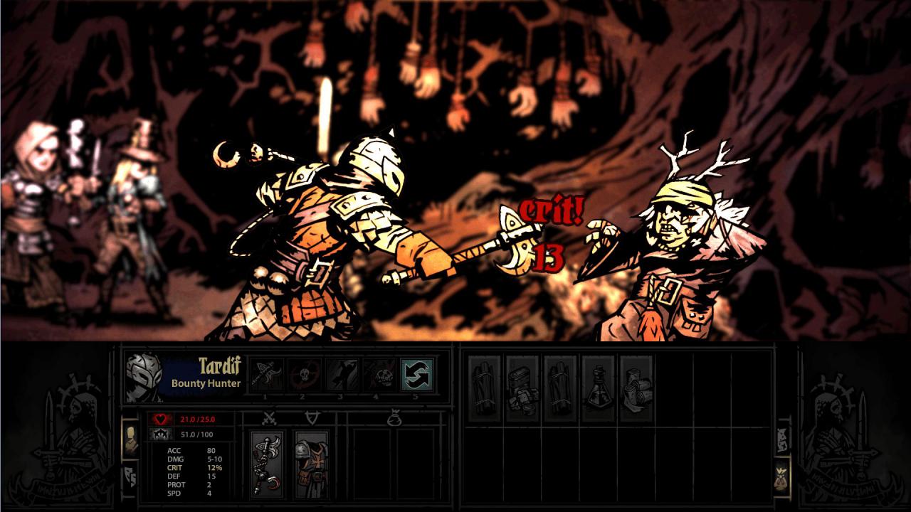 [19/07/2016] Darkest Dungeon ist der Wahnsinn. Im wahrsten Sinne des Wortes, denn die eigenen Helden erleiden im Kampf auch psychische Verletzungen.