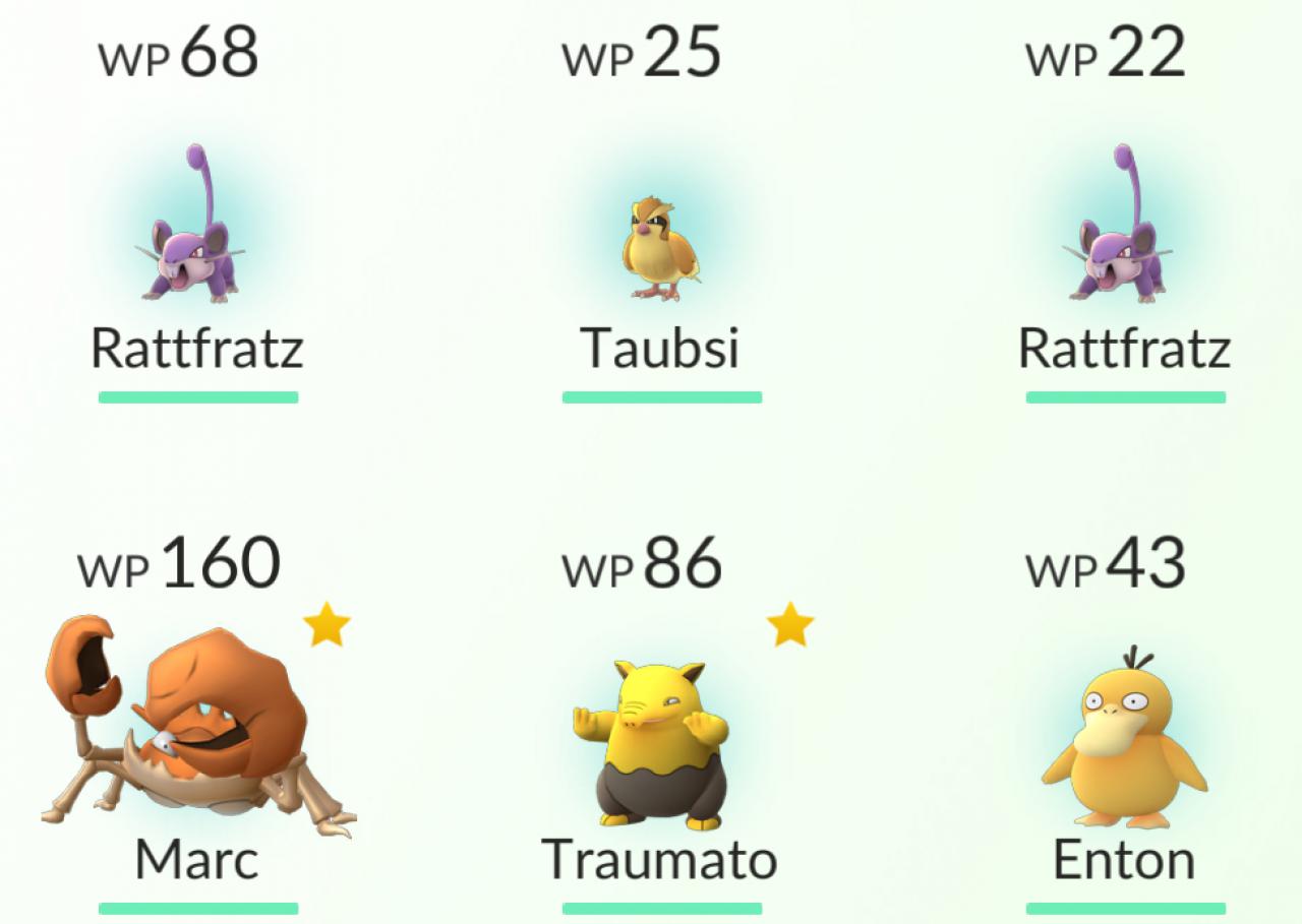 [22/07/2016] Pokémon Go - Angriff, Verteidigung, Ausdauer - Überblick zu den besten Pokemon