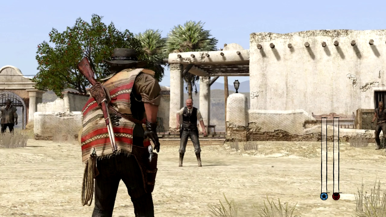 [12/07/2016] Spielerisch erwarten euch etliche super umgesetzte Western-Klischees. Neben Überfällen auf Kutschen dürfen da auch Duelle nicht fehlen.