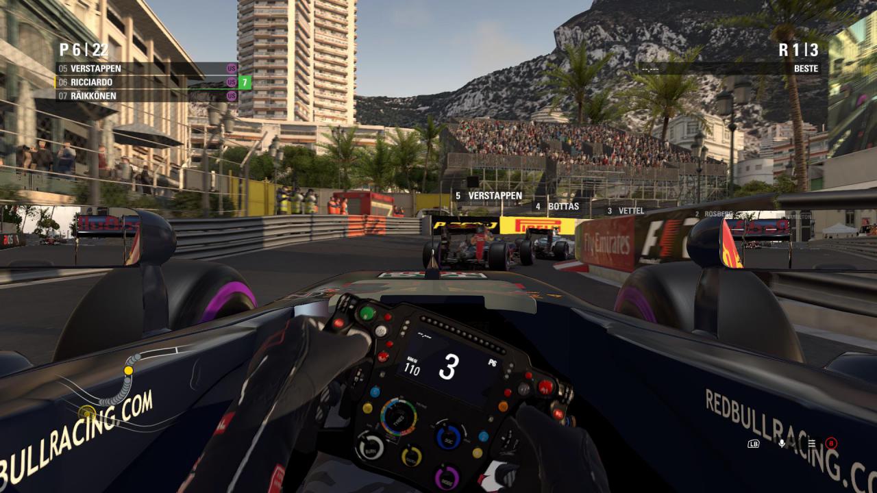 [19/08/2016] Das Highlight jeder F1-Saison: das im Spiel besonders ansehnlich präsentierte Rennen im Fürstentum Monaco.