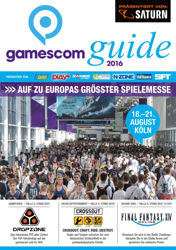 [11/08/2016] 32-seitiger Gamescom Guide: Gratis in der Games Aktuell 09/2016