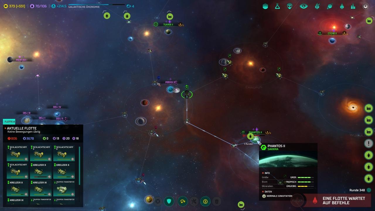 Master of Orion gibt sich einsteigerfreundlich und hebt sich dadurch von der Konkurrenz wie Endless Space oder Stellaris ab.