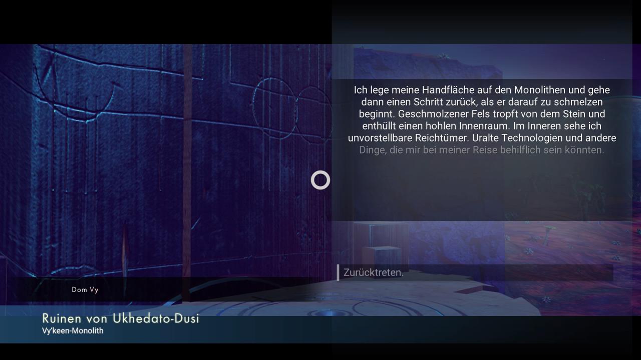 An Ruinen erfahren wir mehr über die Alien-Kulturen im Spiel.
