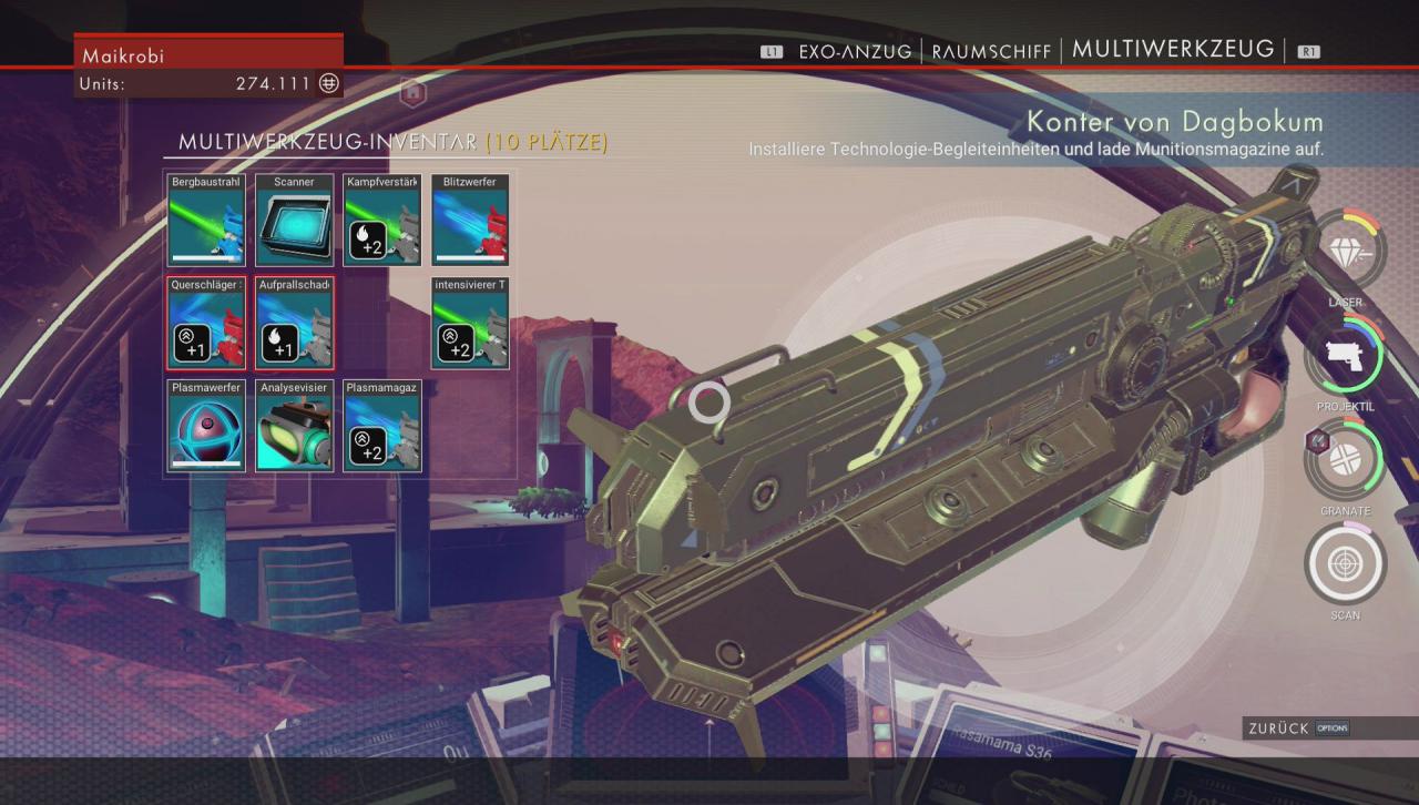 [11/08/2016] Hier sind die Upgrades noch wild nebeneinander angeordnet....