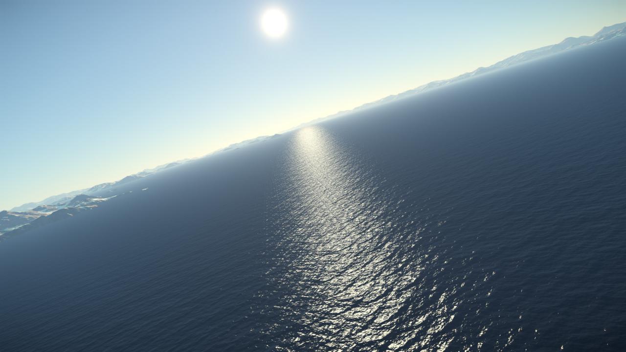 Nein, das ist kein Urlaubsfoto von unserem letzten Segelyacht-Ausflug, sondern ein prozedural generiertes Meer.