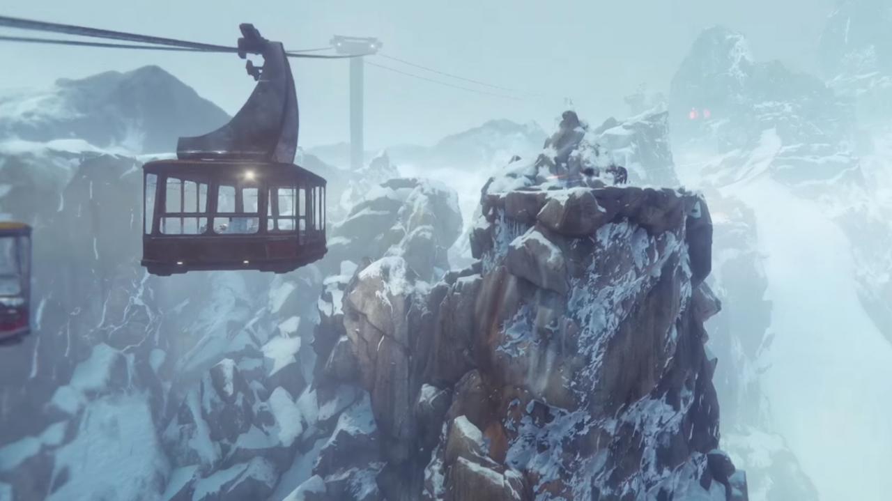 [25/08/2016] Mit der Gondelbahn geht's zum neuen Social Hub Felwinters Peak.