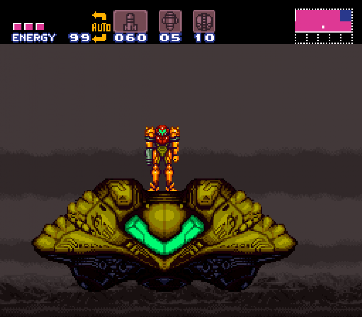 Samus’ Ausstieg aus ihrem Raumschiff gehört zu den vielen ikonischen Momenten, die Super Metroid zu bieten hat.