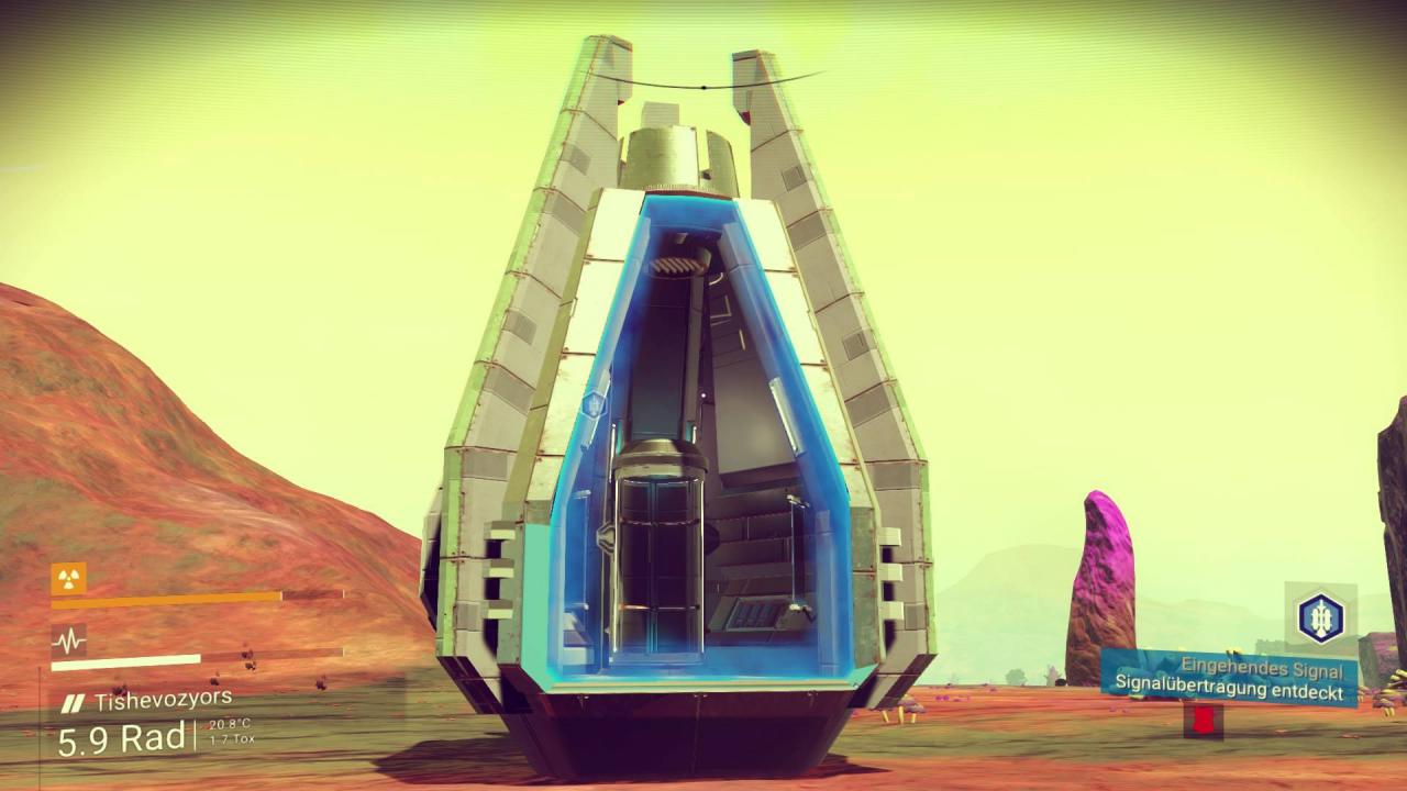 [24/08/2016] Wer mehr Rohstoffe horten möchte, muss sich auf die Suche nach Inventar-Upgrades begeben. Eine Lagertruhe, die uns überall hin folgt, fehlt in No Man's Sky.