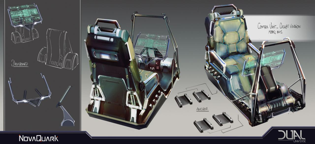 Beim Crafting könnt ihr auch auf vorgefertigte Elemente wie etwa Cockpits zugreifen, um damit etwa ein Raumschiff zu gestalten. Das funktioniert ein bisschen wie beim Spielen mit LEGO.